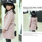 Festive Christmas Clothes Girls Coat Children's Woolen Coat Mid-length Red Fashion Thick Winter Clothes
