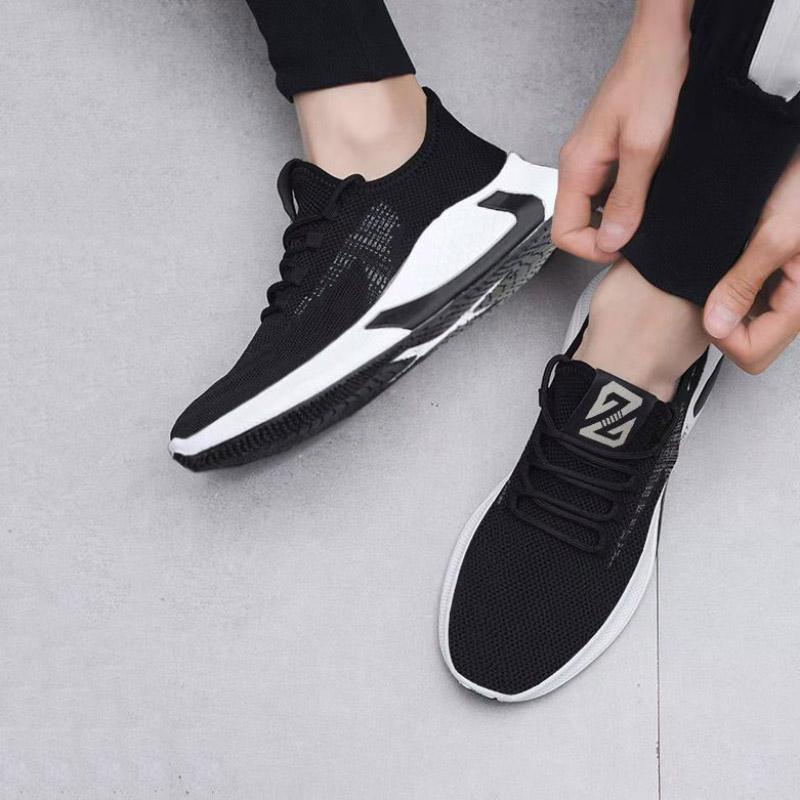 Spring Summer Breathable Single Shoes Men Lightweight Casual Sports Shoes Fitness Running Shoes Men Lightweight Breathable