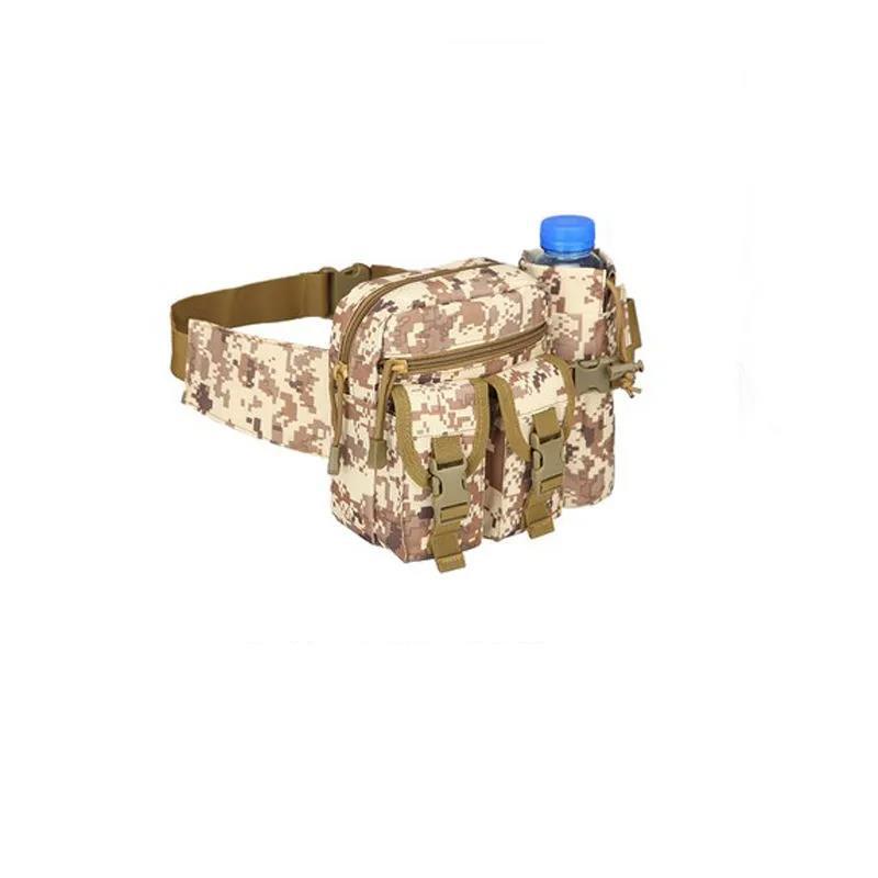 Men's Mountaineering Riding Multifunctional Water Bottle Pockets Outdoor Travel Hiking Pockets Sports Tactical Bag