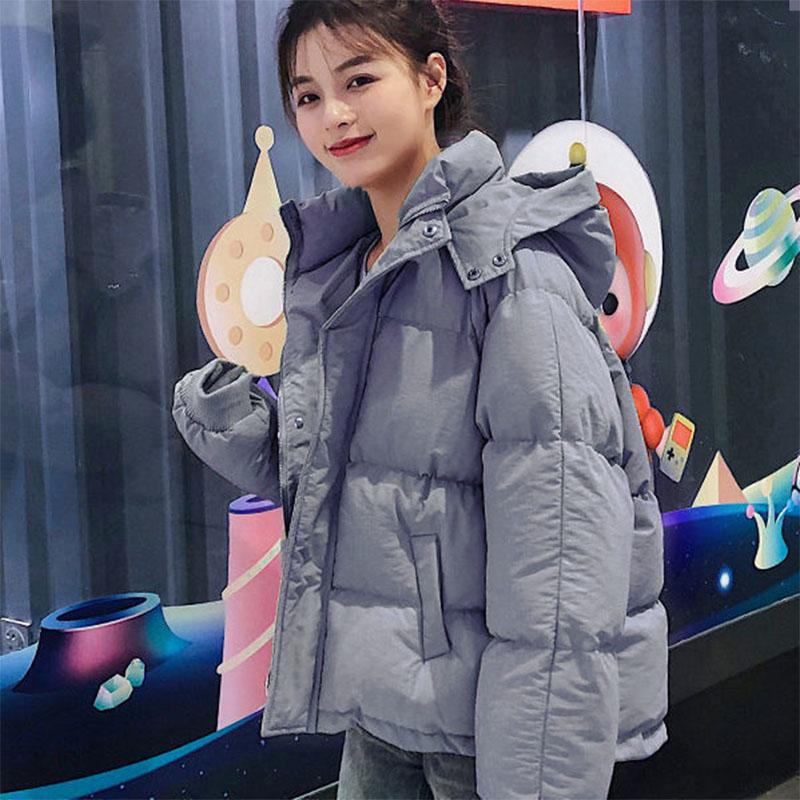 Women's Cotton-padded Jacket Korean Style Loose and Thick Down Padded Jacket Winter Cotton-padded Jacket Student Bread Clothes Tide