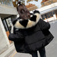 Women's Solid Color Down Jacket Regular Korean Loose Thick Coat Warm Cotton Coat Big Fur Collar Winter Clothes Quilted Coat