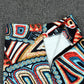 Women Sexy Tight A-line High Waist Printed Hip Skirt Short Skirt Knee-length Split Fork Club Casual Home Office