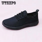 Women Black Sneakers Summer Fashion Mesh Lace Up Casual Shoes Ladies Flat Shoes