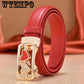 Genuine Leather Belts for Women Automatic Buckle Waist Belt for Jeans Pants Designer Waist Belt
