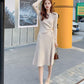 Mid-length Casual Sweater In Autumn and Winter with Slim Thick Dress Over The Knee Knit Women's Bottoming Shirt