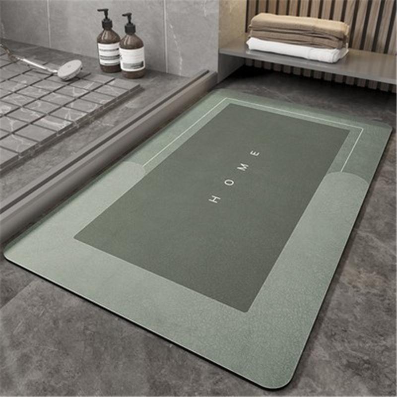 40*60cm Super Absorbent Silica Gel Floor Mat,Bathroom Carpet Floor Mats, Door Bathroom Non-Slip Mats