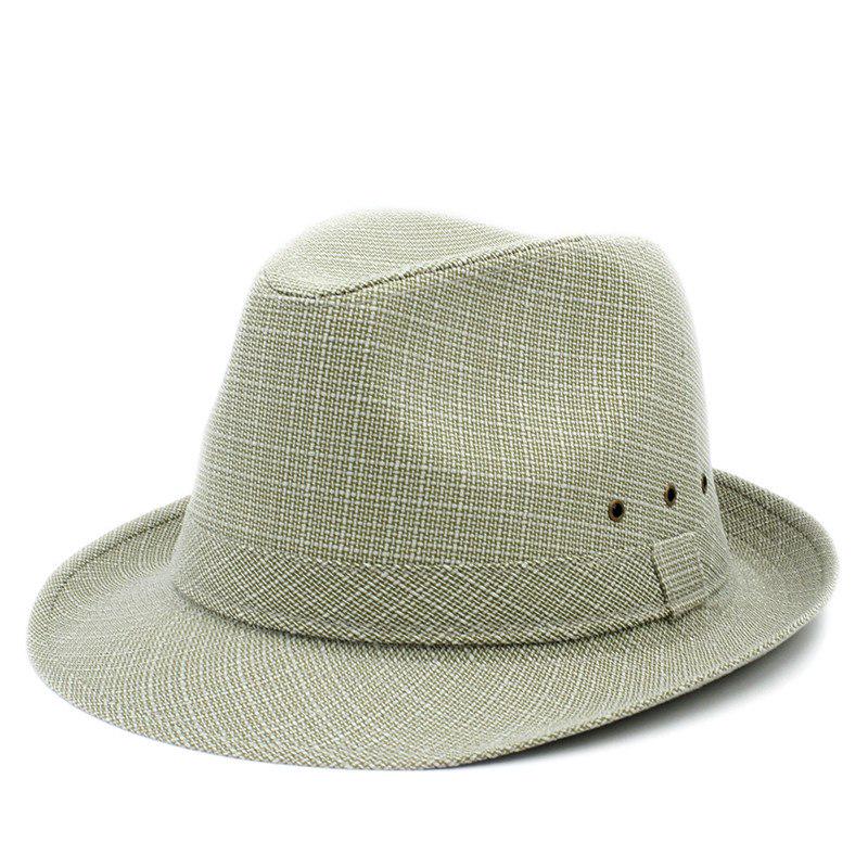 Women Summer Sun Hat Men Boho Beach Fedora Hat Sunhat Trilby Gentleman Panama Dad Hat