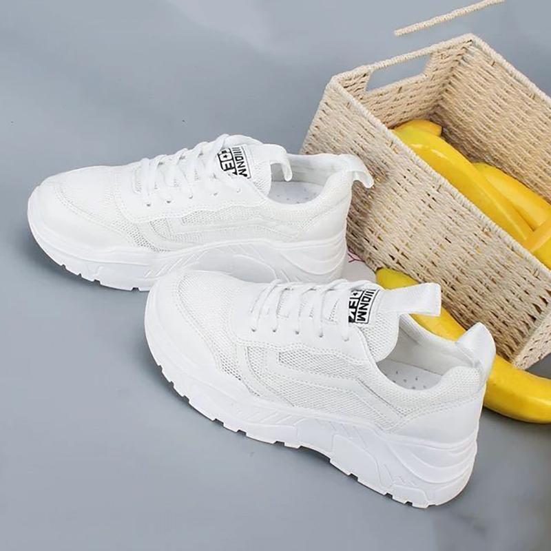 Korean Version All-match Breathable Mesh Soft Sole Women's Shoes Flat Sports Casual Women's Shoes