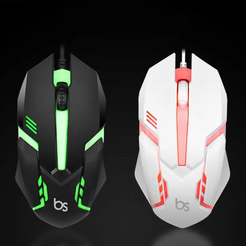 Computer Wired Gaming Mouse Silent Luminous Mouse Universal USB Mouse for Desktop Notebook