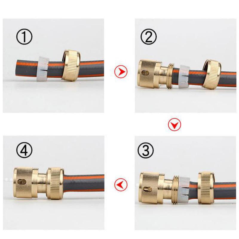 Brass High Pressure Water Gun Set 5/10/15/20m Adjustable Car Wash Gun Watering Garden Tools Cleaning Tools