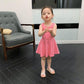 Children Dress Girls Summer Thin Dress Korean Princess Dress Open Back Waistless Sleeveless Dress Pleated A-line Skirt