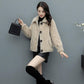 Winter Fur One-piece Imitation Lamb Fur Coat Women Loose Short Solid Color Thin Woolen Coat Women