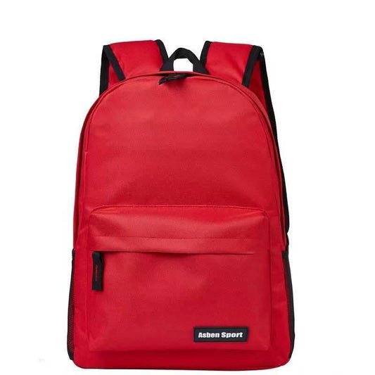 Simple Backpack Female Male Korean Middle School Student School Bag Large-capacity Backpack Bag College Style School Bag Leisure Travel Bag