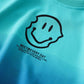 Boys Spring and Autumn Sports Set Long-sleeved Pullover Round Neck Smiley Pattern Printing Gradient Color Sweater Trousers Two-piece Set