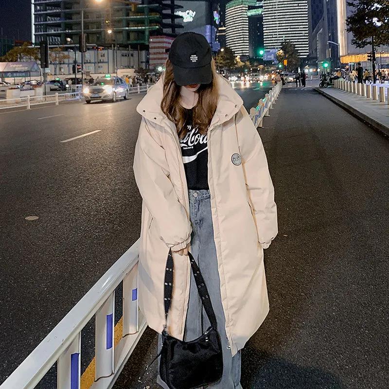 Down Padded Jacket Women Korean Style Loose Padded Jacket Women Long New Thick Padded Jacket Winter Coat