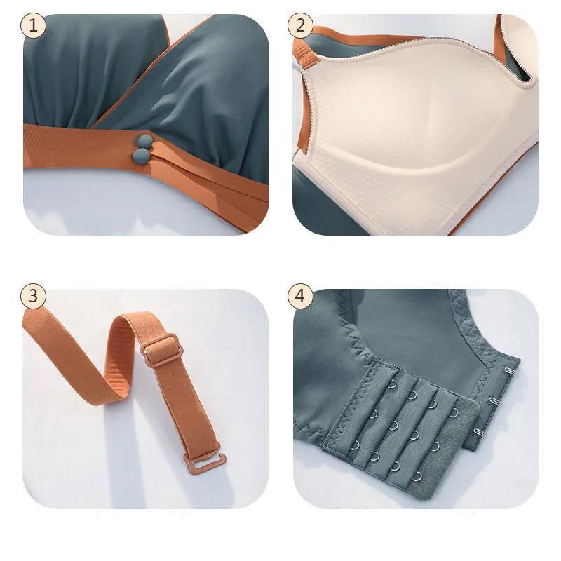 Thin Seamless Underwear Small Chest Gathered Adjusted Closed Anti-sagging No Steel Ring Bra