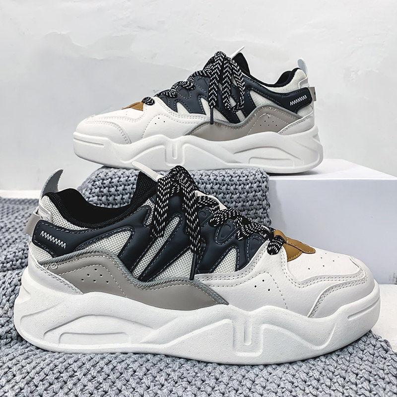 Sports Shoes Men's Thick-soled All-match Old Shoes Boys Summer Hong Kong Style Sports Small White Tide