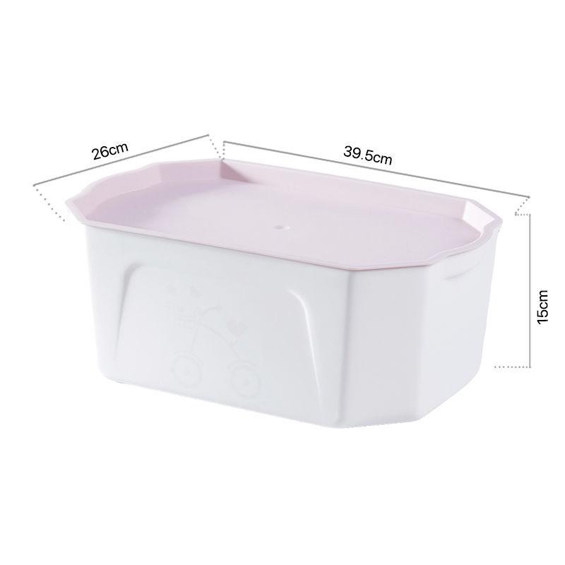 Desktop Storage Box Clothes Toy Plastic Finishing Box Household Clothing Storage Box with Cover Large Storage Box