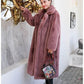 Winter Imitation Rabbit Fur Long Suit Collar Fur Coat Loose Warm Casual Temperament Ladies Windbreaker
