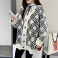 Autumn and Winter Lazy Style Long Sleeve Sweater Korean Loose V-neck Sweater Loose Jacket