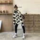 Autumn and Winter Women's Lapel Coat Fleece Fur Coat Thickened Warm Faux Fur Coat Large Size Coat