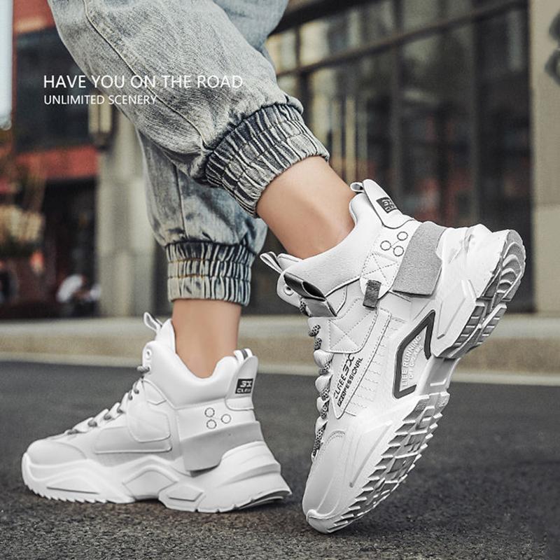 Summer Men's Height-increasing Shoes Trendy High Top Men's Tennis Shoes All-match Sports and Leisure Student Basketball Shoes