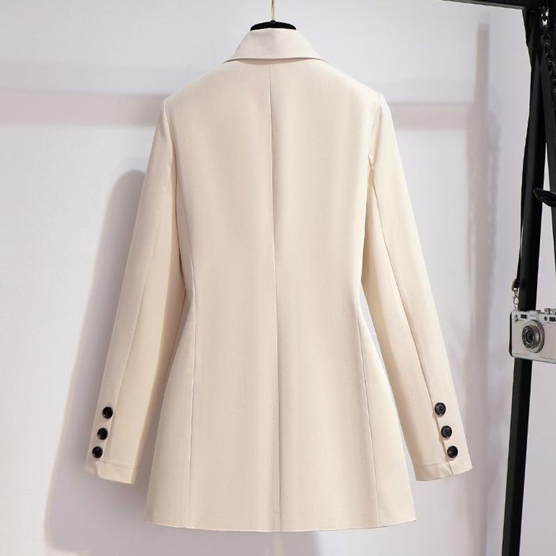 Plus Size Women's Spring and Autumn Slim Suit Loose Temperament Pleated Skirt Two-piece Suit