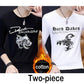 Men's T-shirt long-sleeved T-shirt men's autumn and winter warm sweater trend wild clothing tops
