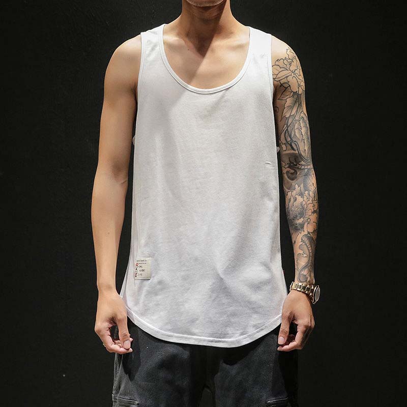 Summer Fat Large Size Sports Vest Men's Personality Loose Waistcoat Trend Vest