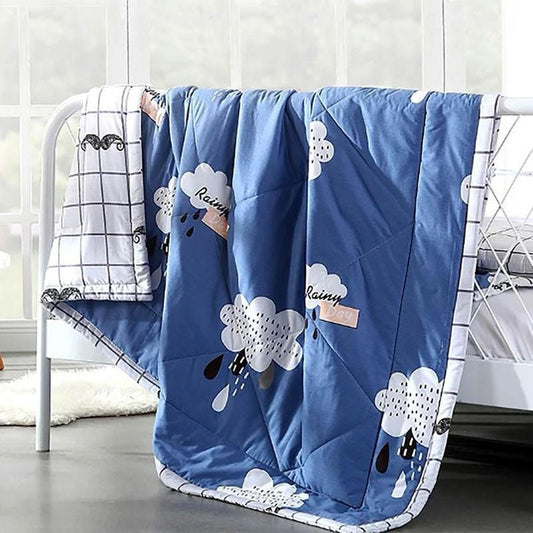 Double Air-conditioning Quilt Washed Cotton Quilt Student Single Summer Dormitory Spring and Autumn Quilt