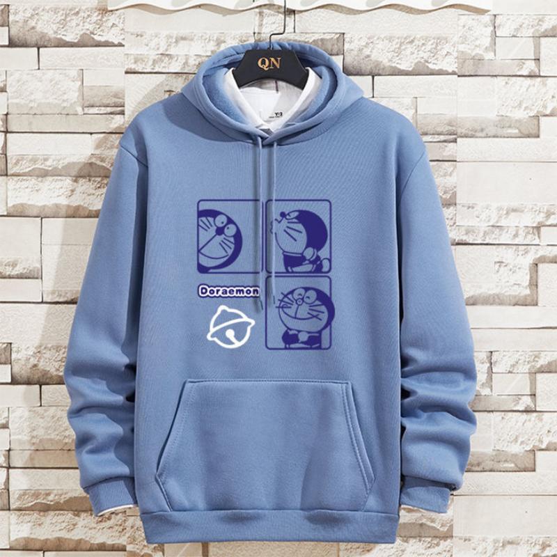 Hooded Plus Velvet Sports Fashion Loose Sweater Suit Men's Spring and Autumn Tide Brand Straight Pants Youth Handsome Two-piece Suit