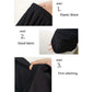 WTEMPO Elastic Waist Super Long Straight Leg Loose and Thin Women's Wide-leg Trousers High Waist Big Pocket