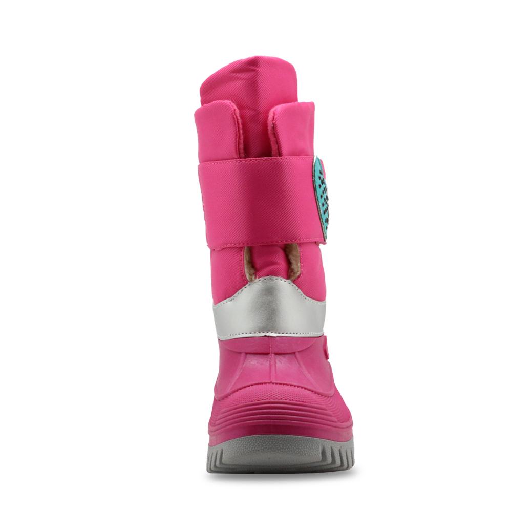 Girls Winter Boots Little Kids Casual Warm Woolen Mid-Calf Boots for Snow Weather Waterproof Shoes
