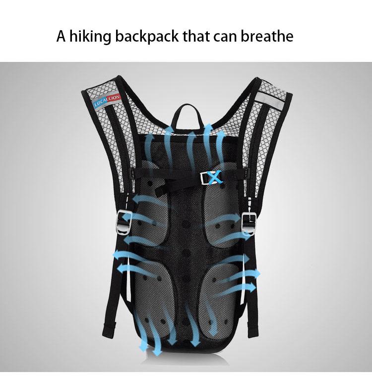 Sports Bag Single Shoulder Riding Backpack Men and Women 5L Sports Riding Bag Water Bag Bag Cross-country Bag Running Bag Hiking Backpack