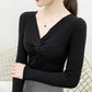 Spring and Autumn Knitted Sweaters Long-sleeved Tops Slim Bottoming Shirts Were Thin and Versatile Women's Bottoming Shirts
