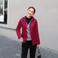 Women Autumn Winter Jacket Coat Hooded Casual Basic Jackets Womens Duck Down Warm Lightweight Waterproof Windproof M-5XL White Black Red