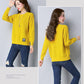 Spring and Autumn Round Neck Knit Bottoming Shirt Pullover Short Loose Top Fashion All-match Female Sweater