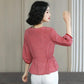 Women's Waist Short Sleeve T-Shirt Summer V-Neck Loose Print Short Top