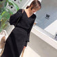 V-neck Women Knitted Skirt Suits Batwing Sleeve 2 Pieces Elegant Party Female Sweater Elegant Dress