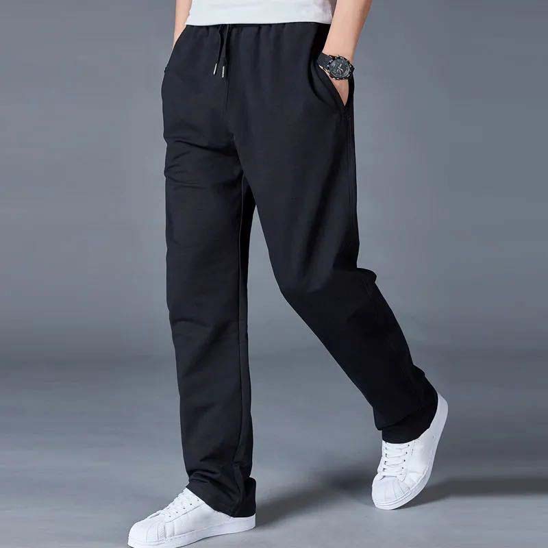 Spring and Autumn Men's Sports Casual Pants Loose Large Size Sports Straight Pants