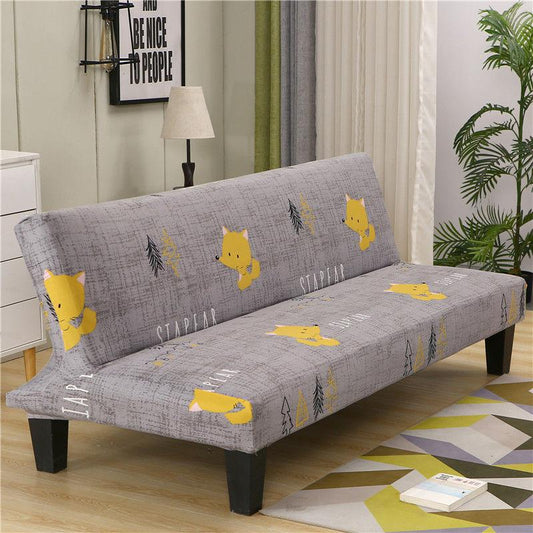 All-inclusive Universal Sofa Cover Without Armrests Foldable Sofa Bed Cover Two-seat Sofa Cover Full Cover Sofa Cushion Elastic Universal