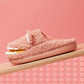 Cotton Slippers Indoor Anti-skid Wool Children's Cotton Shoes Bag Heel Home Shoes In Winter A Family of Three