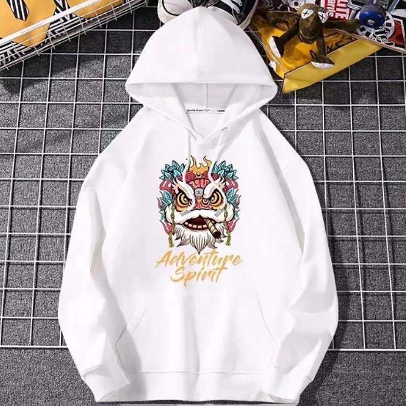 Sweater Men's Autumn Coming Year's Style Trend Wild Hooded Fashion Thin Men's Jacket Sweatshirts