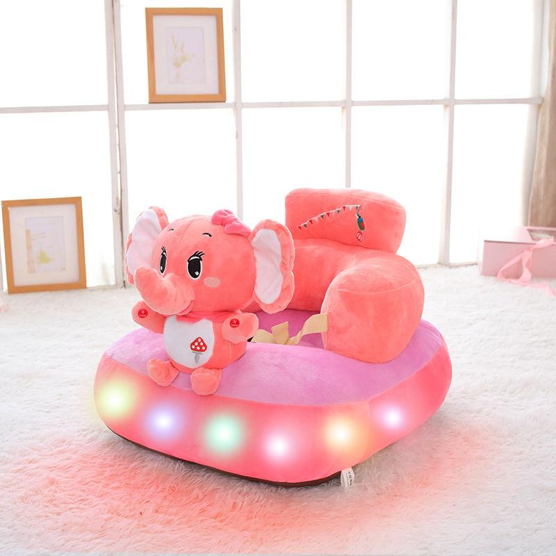 Luminescent with Music Infant Baby Sofa Chair 3 -6 Months Child Small Sofa Training Seat Seat Belt Anti-fall and Anti-rollover