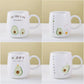 Ceramic Teacup Coffee Large-capacity Household Spoon with Lid Drinking Water Girl Cute Men Student Simple Mug