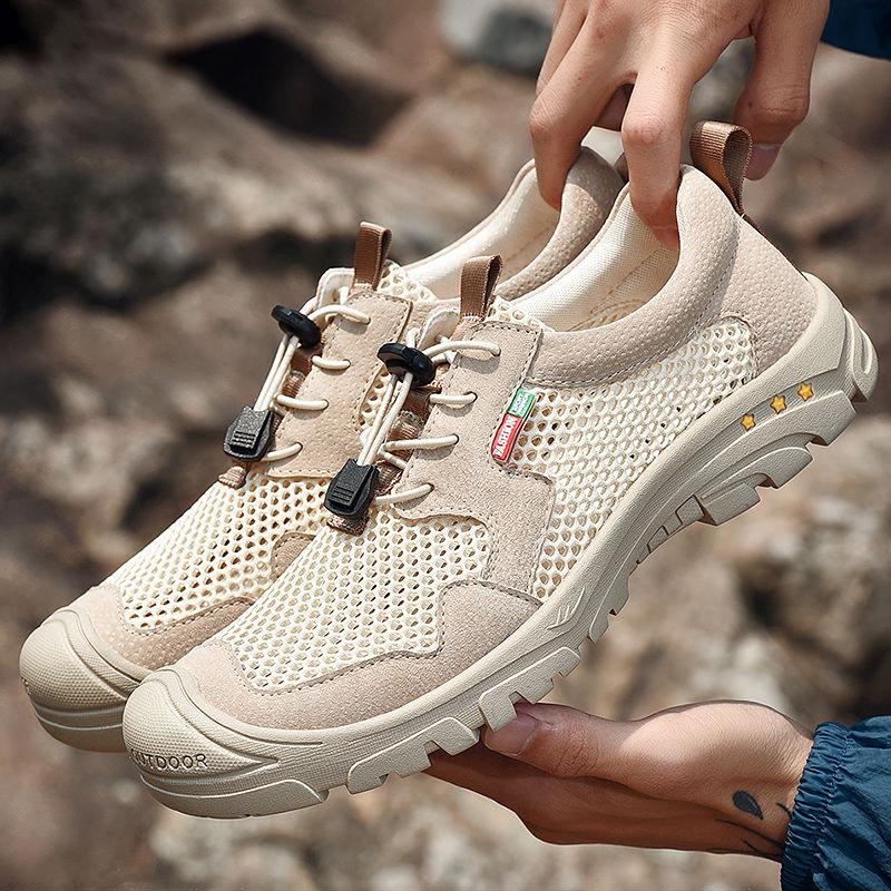 Plus Size 38-46 Men Outdoor Water Sneaker Non Slip Hiking Climbing Aqua Shoes Beach Barefoot Upstream Shoes Seaside Shoes