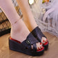 Thick Sole Slippers Ladies Summer Versatile Outer Wear Wedge Heel Fashion Trend Anti-slip Sandals and Slippers