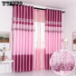WTEMPO Curtain Finished Bedroom Living Room Dormitory Rental Curtain Fabric Hook Hanging Curtain