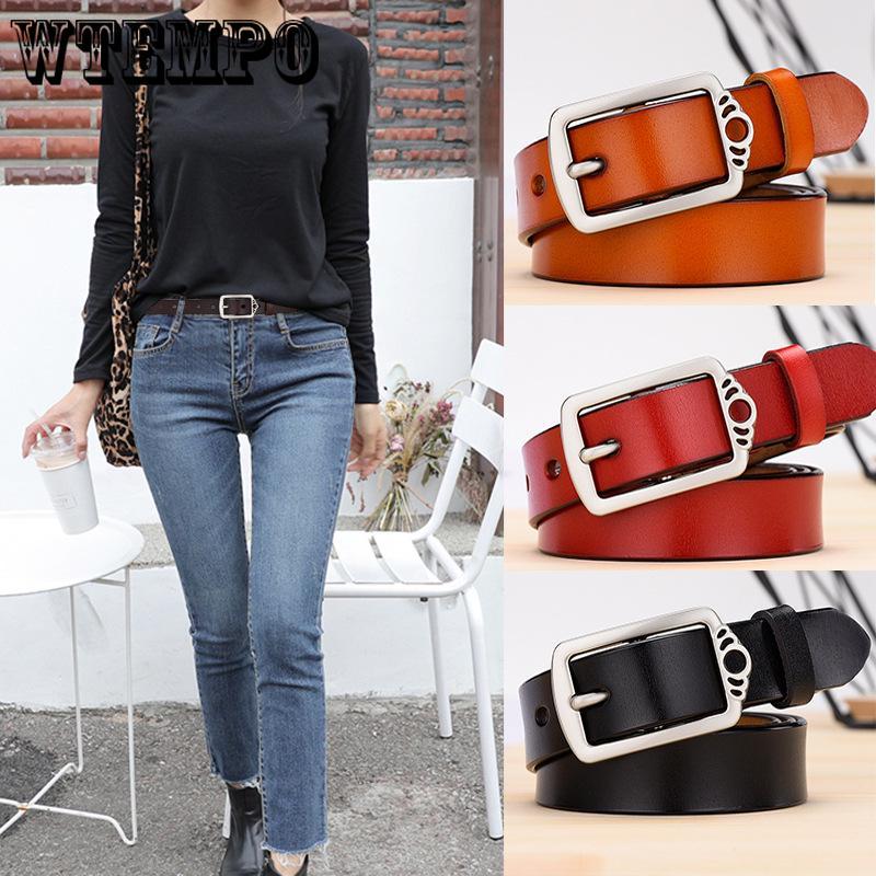 Jeans Belts New Women Fashion Wide Belt Drill Women's Leather Waistband