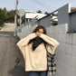 Autumn Winter Pullover Solid Color Sweater Female Students Loose Bottoming Shirt Sweaters